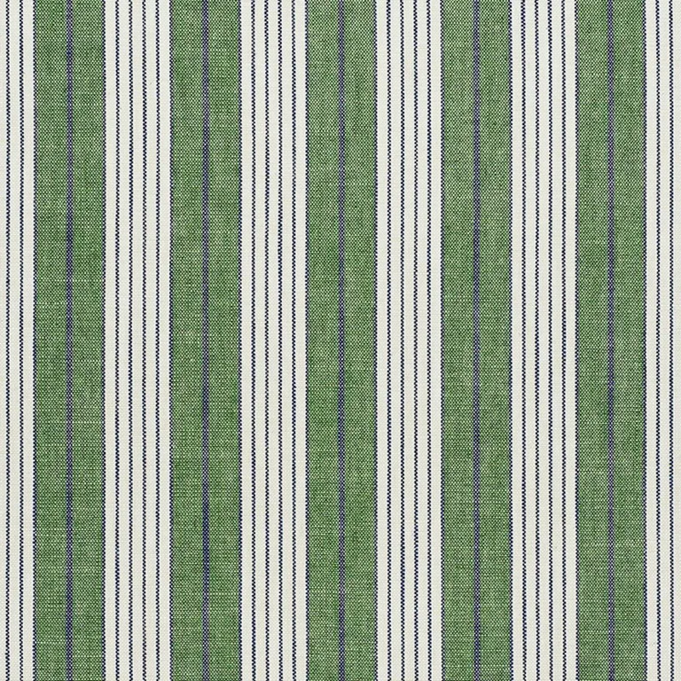 Schumacher 72605 Horst Stripe Green fabric swatch