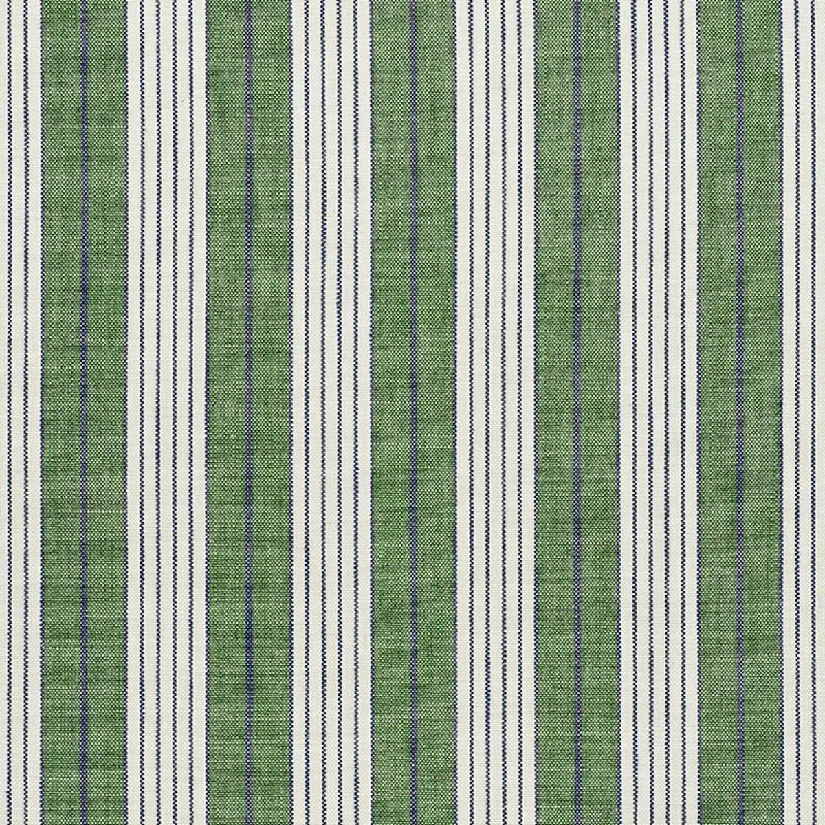 Schumacher 72605 Horst Stripe Green fabric swatch