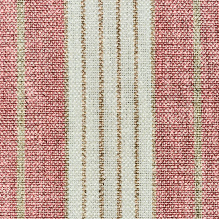 Schumacher 72604 Horst Stripe Rose fabric swatch