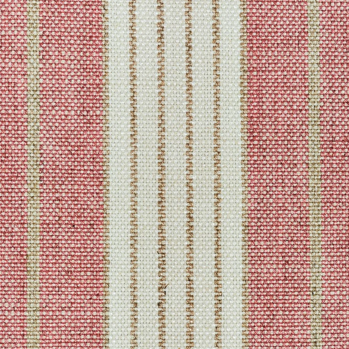 Schumacher 72604 Horst Stripe Rose fabric swatch