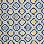 Schumacher 940204 Hospitality Savonnerie In/Out Denim fabric swatch