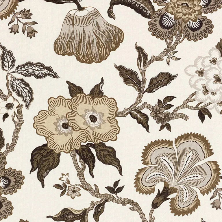 Schumacher 174033 Hothouse Flowers Dusk fabric swatch