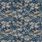 Schumacher 182262 Hound Meadow Indigo fabric swatch