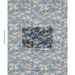 Schumacher 182262 Hound Meadow Indigo fabric swatch