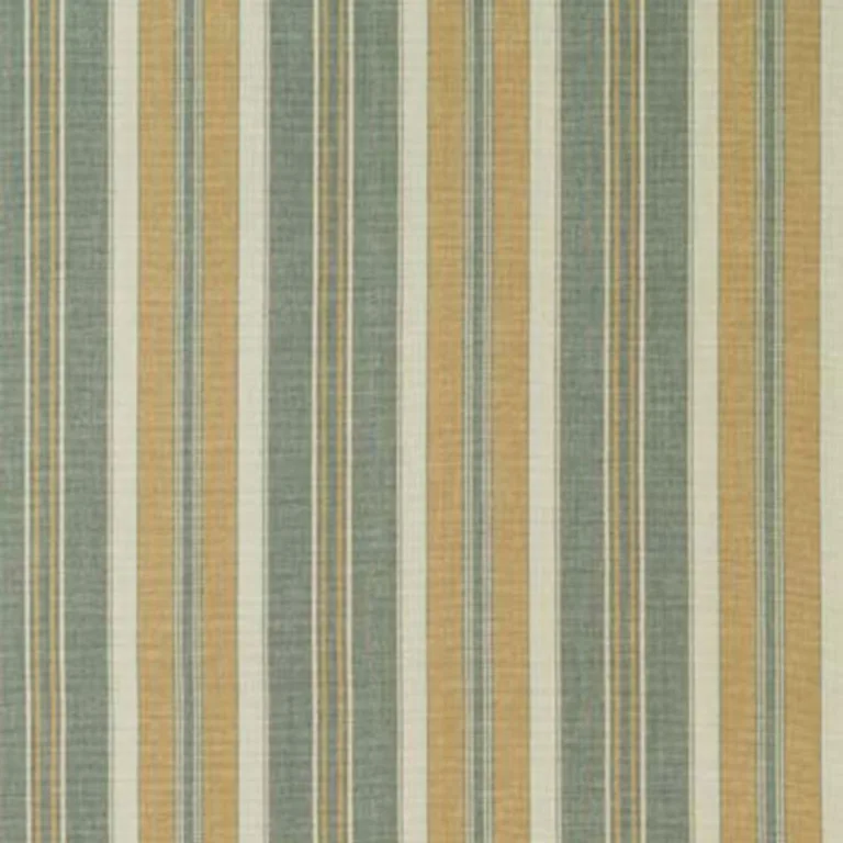 Schumacher 63432 Hudson Stripe Aqua fabric swatch