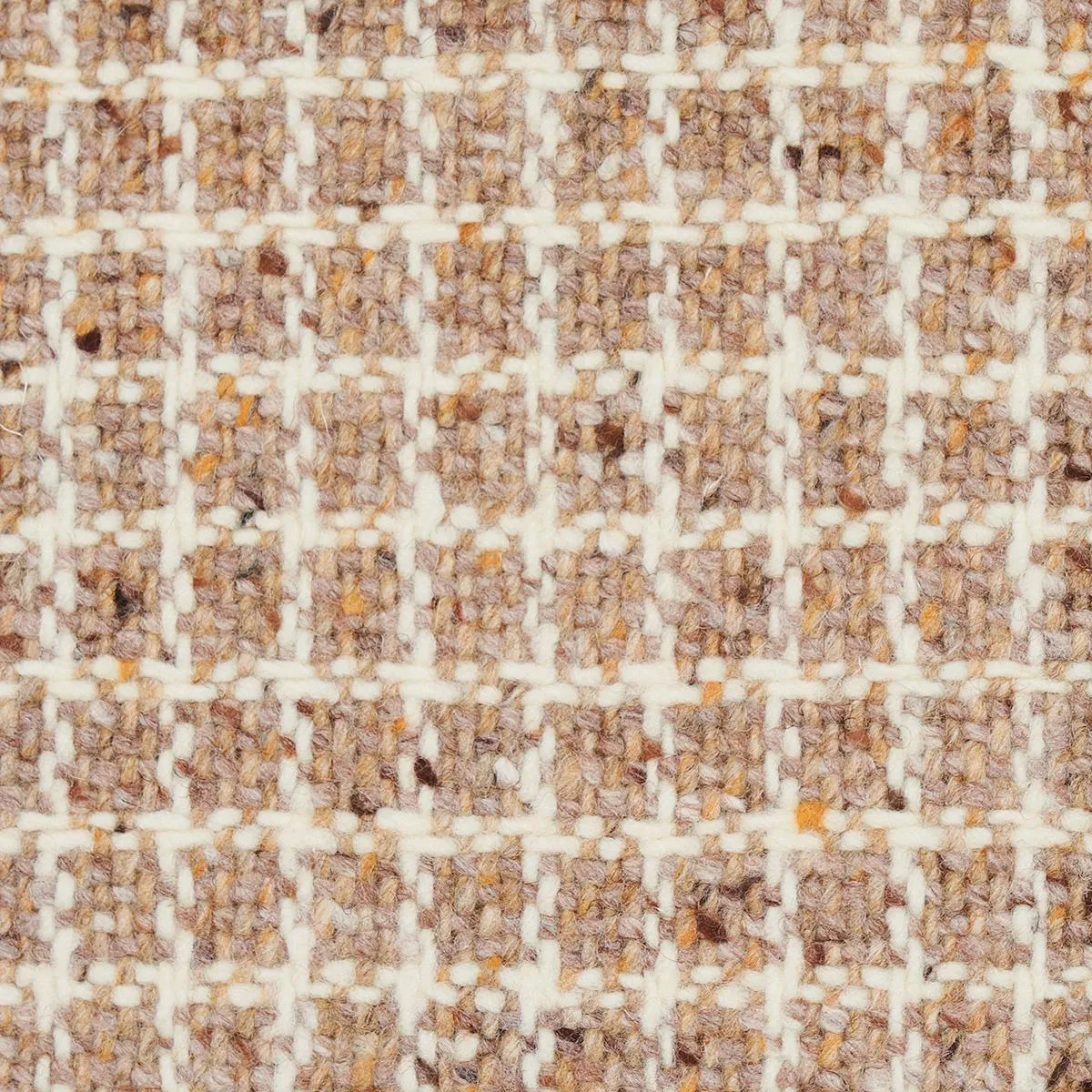 Schumacher 82351 Hudson Wool Check Camel fabric swatch