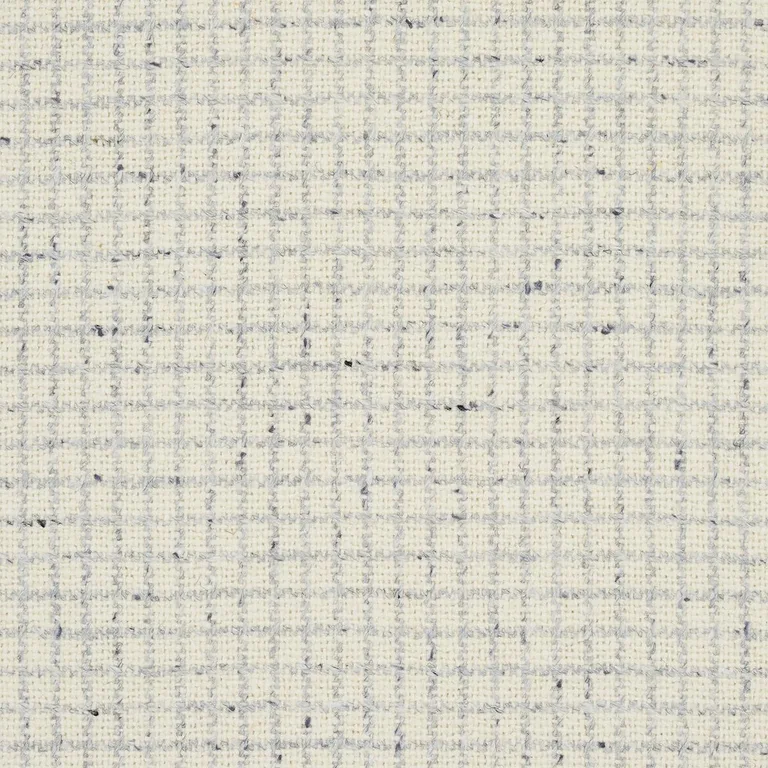 Schumacher 82350 Hudson Wool Check Ivory fabric swatch