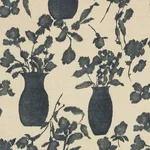 Schumacher 176242 Hugo Floral Faded Black fabric swatch