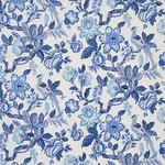 Schumacher 175560 Huntington Gardens Bleu Marine fabric swatch