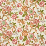 Schumacher 175561 Huntington Gardens Coral fabric swatch