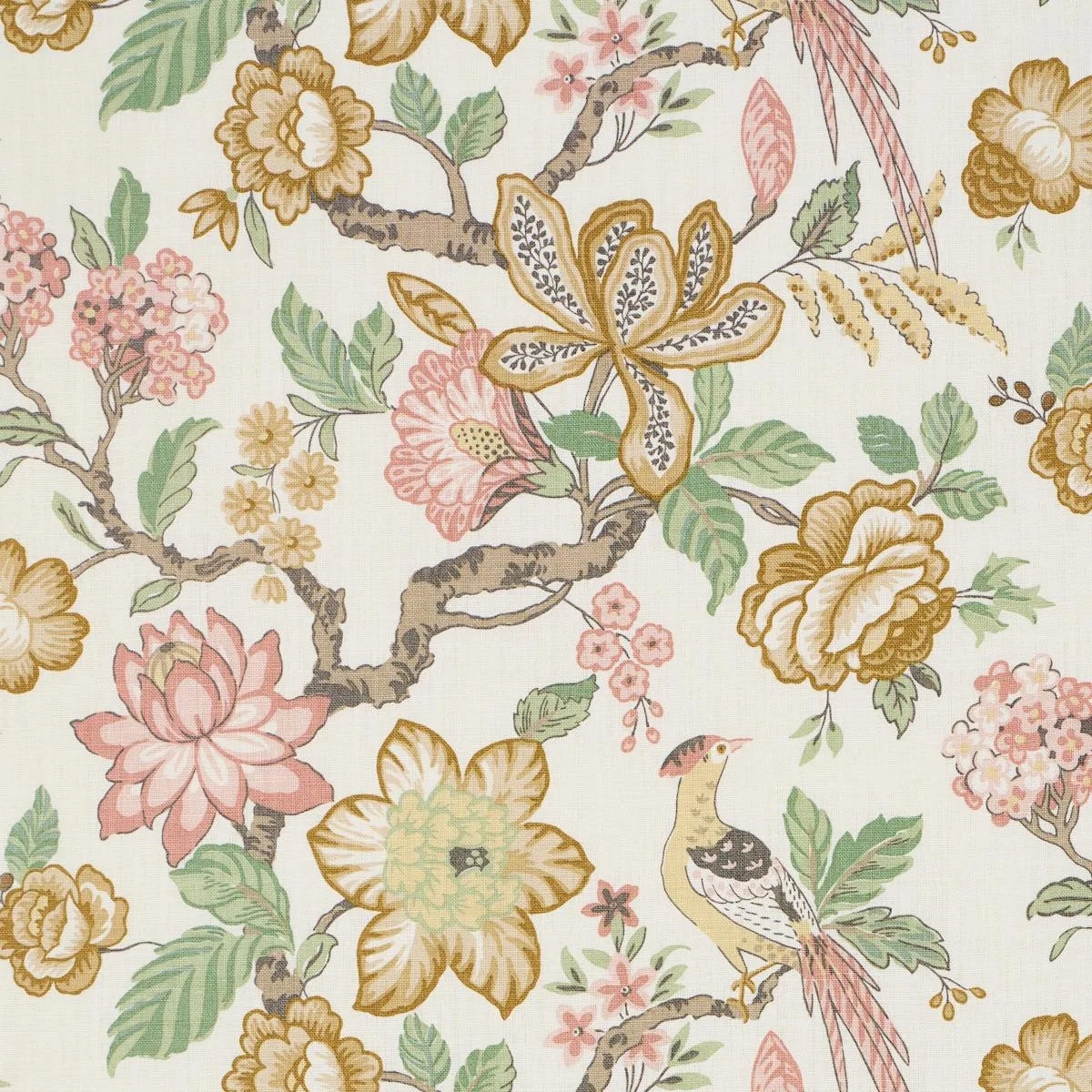 Schumacher 175564 Huntington Gardens PéTale fabric swatch