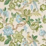 Schumacher 175565 Huntington Gardens Paradis fabric swatch