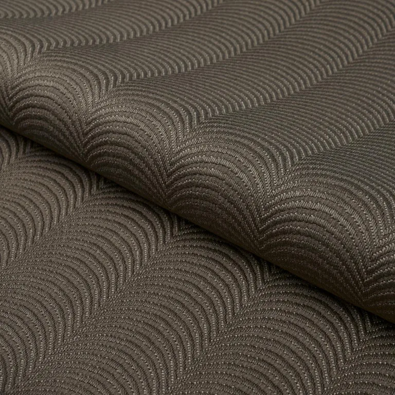 Schumacher 79965 Hurdles Performance Nutmeg fabric swatch