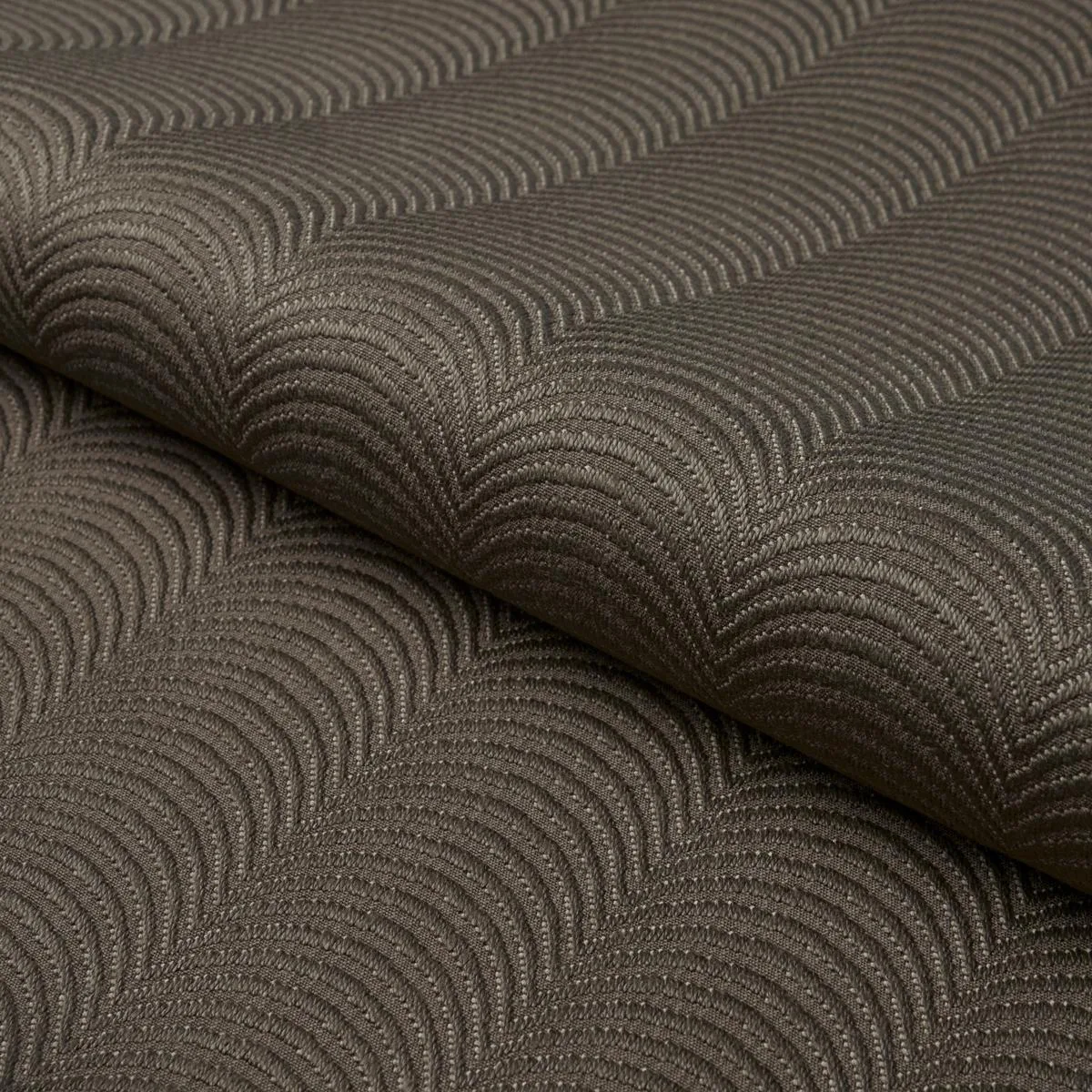 Schumacher 79965 Hurdles Performance Nutmeg fabric swatch