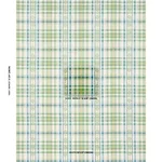 Schumacher 84731 Hutton Hand Woven Check Leaf fabric swatch