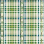 Schumacher 84731 Hutton Hand Woven Check Leaf fabric swatch