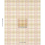 Schumacher 84732 Hutton Hand Woven Check Ochre fabric swatch