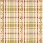 Schumacher 84732 Hutton Hand Woven Check Ochre fabric swatch