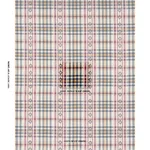 Schumacher 84730 Hutton Hand Woven Check Rouge & Navy fabric swatch