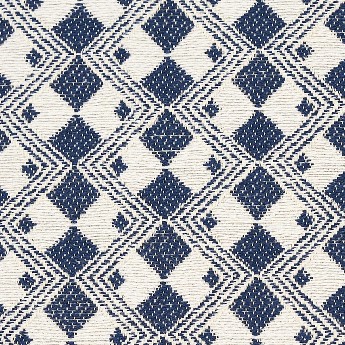 Schumacher 69873 Huxley Navy fabric swatch