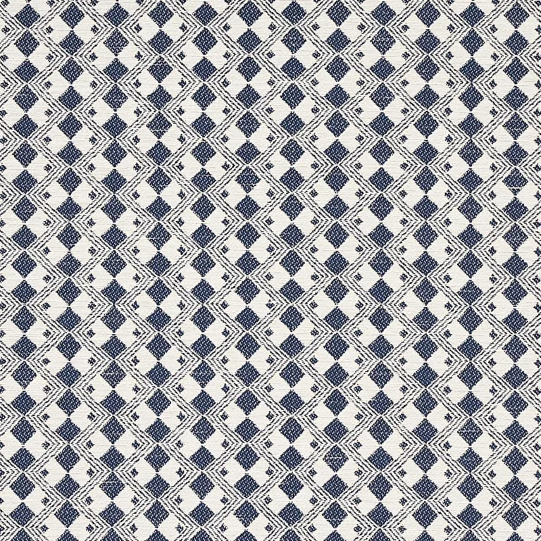 Schumacher 69873 Huxley Navy fabric swatch