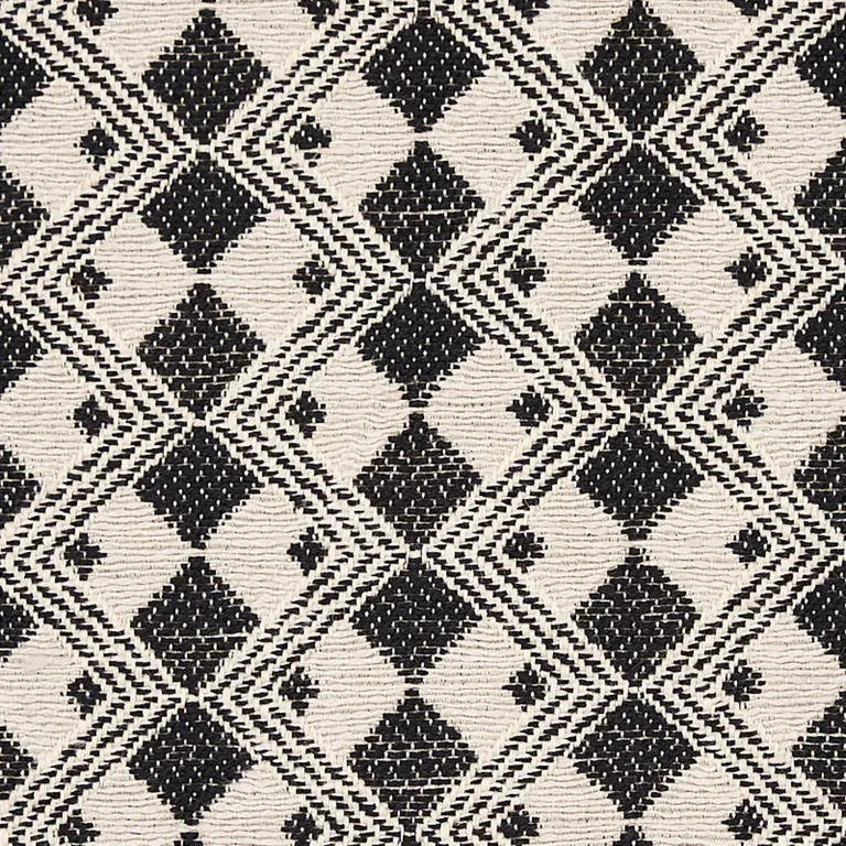 Schumacher 69871 Huxley Vintage Black fabric swatch