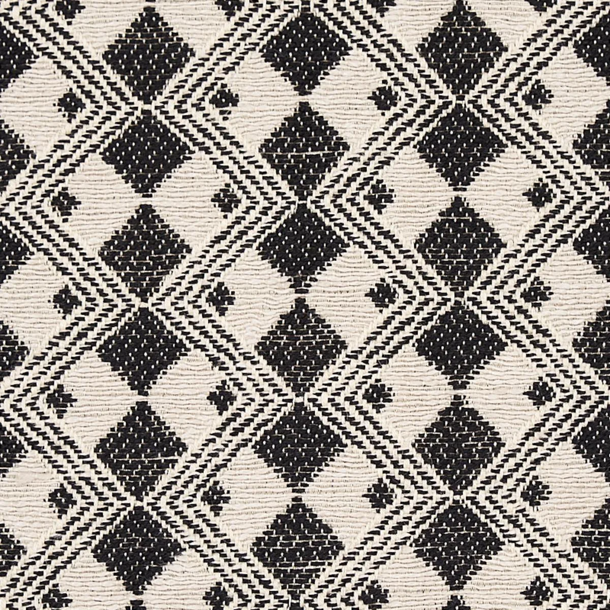 Schumacher 69871 Huxley Vintage Black fabric swatch