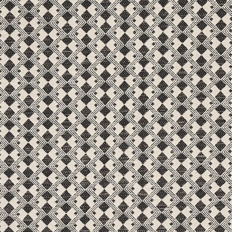 Schumacher 69871 Huxley Vintage Black fabric swatch