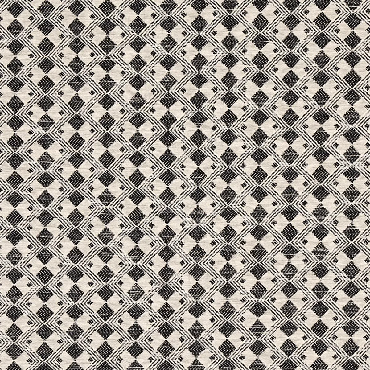 Schumacher 69871 Huxley Vintage Black fabric swatch