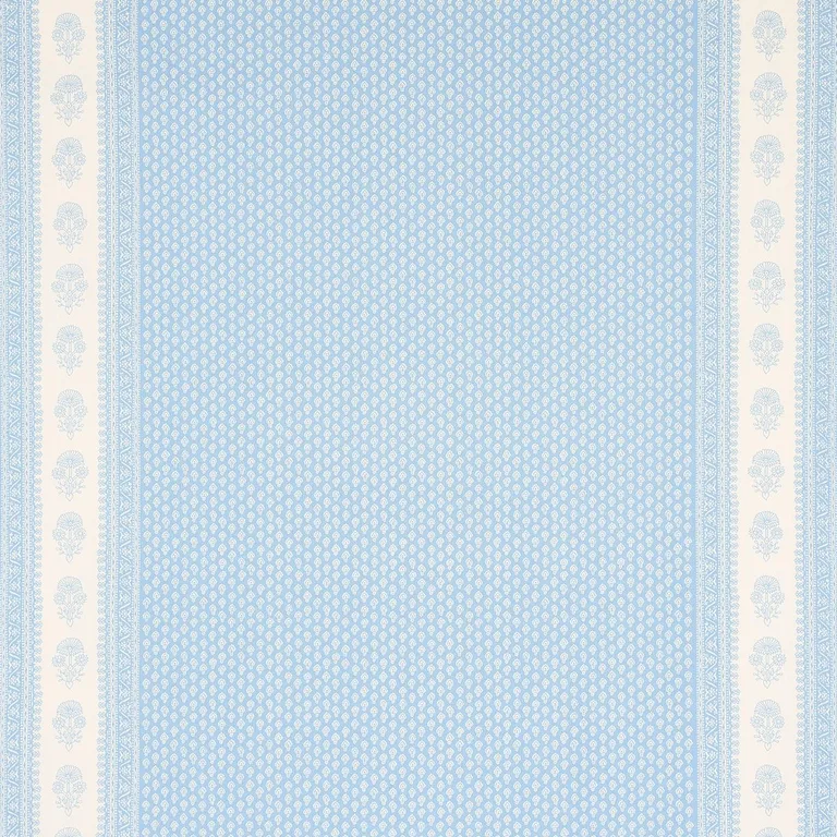 Schumacher 180730 Hyacinth Indoor/Outdoor China Blue fabric swatch