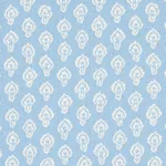 Schumacher 180730 Hyacinth Indoor/Outdoor China Blue fabric swatch