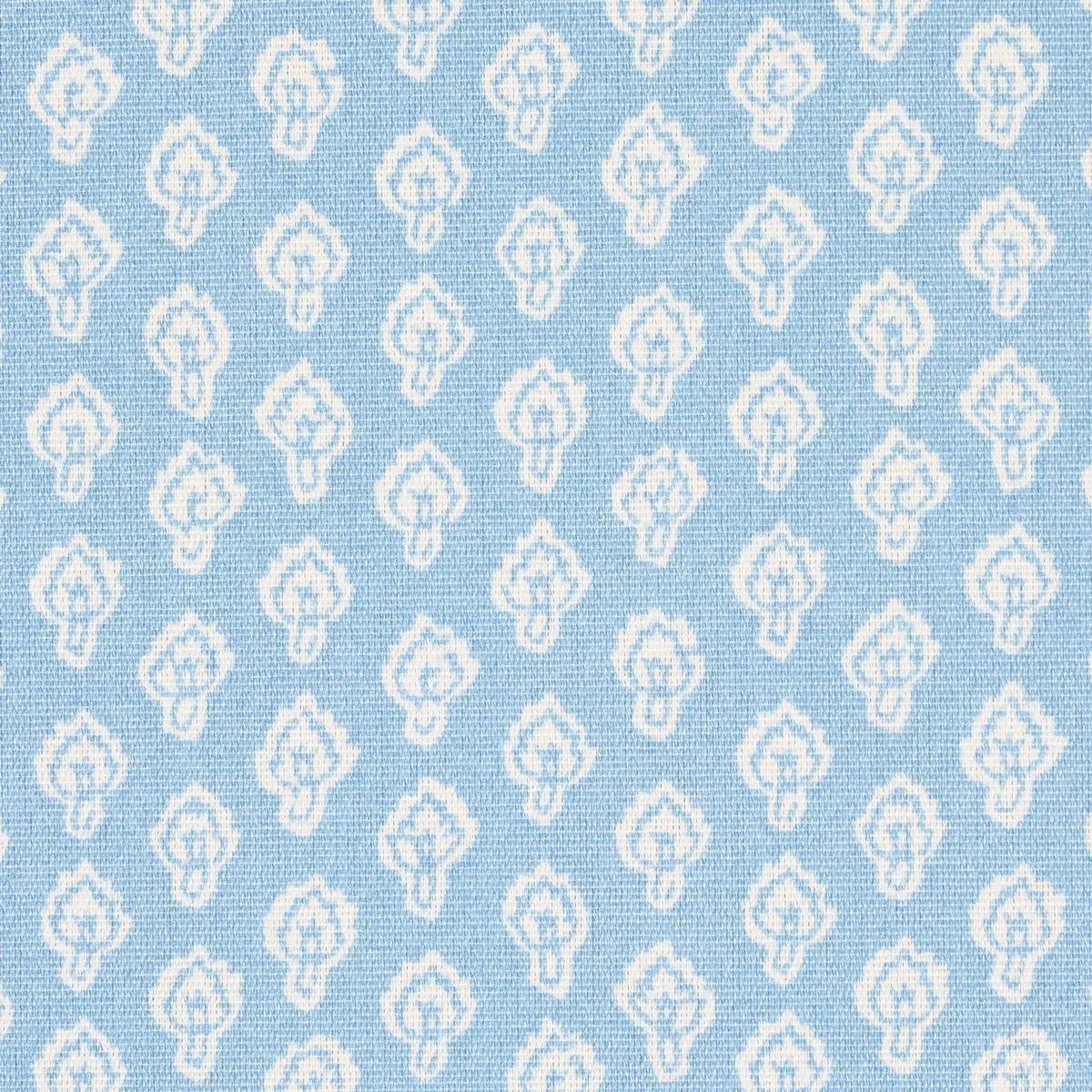 Schumacher 180730 Hyacinth Indoor/Outdoor China Blue fabric swatch