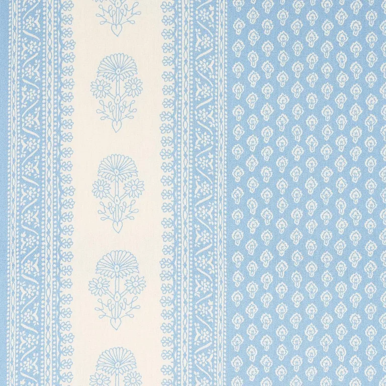 Schumacher 180730 Hyacinth Indoor/Outdoor China Blue fabric swatch