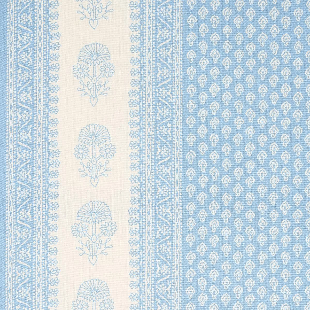 Schumacher 180730 Hyacinth Indoor/Outdoor China Blue fabric swatch