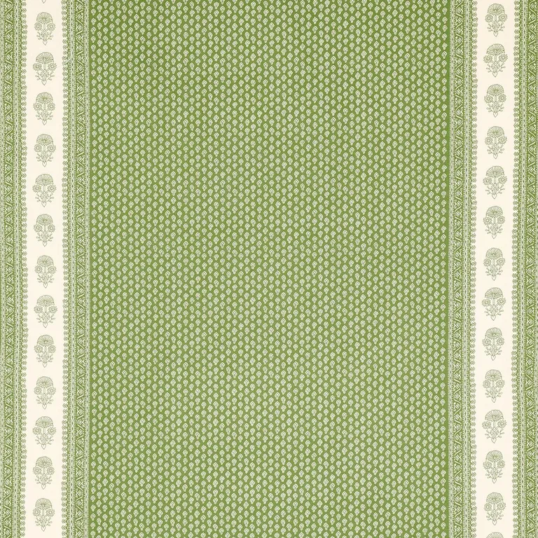 Schumacher 180731 Hyacinth Indoor/Outdoor Leaf Green fabric swatch