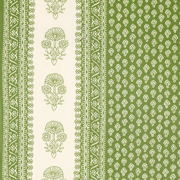 Schumacher 180731 Hyacinth Indoor/Outdoor Leaf Green fabric swatch