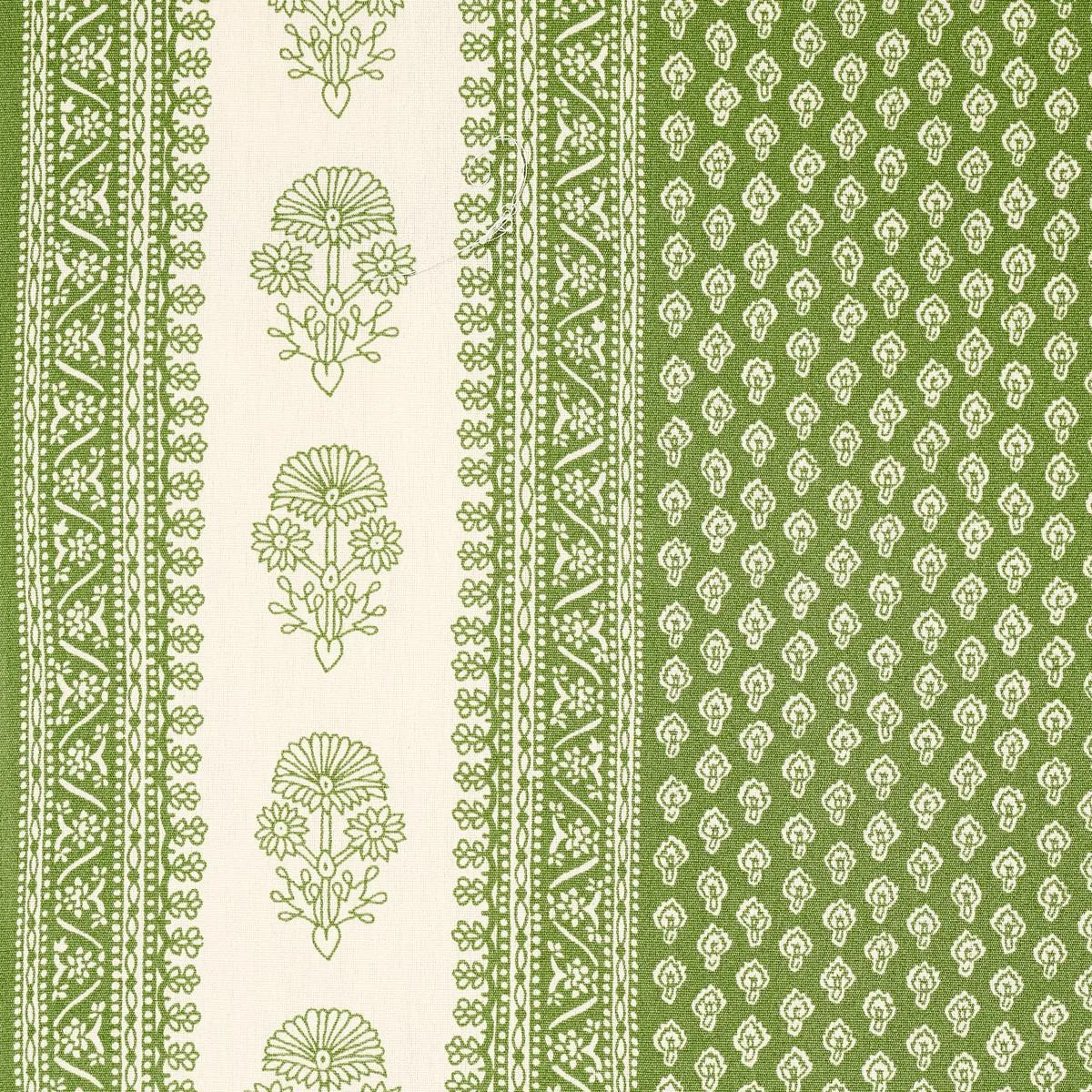 Schumacher 180731 Hyacinth Indoor/Outdoor Leaf Green fabric swatch