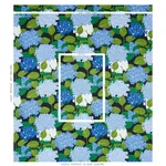 Schumacher 177580 Hydrangea Document fabric swatch