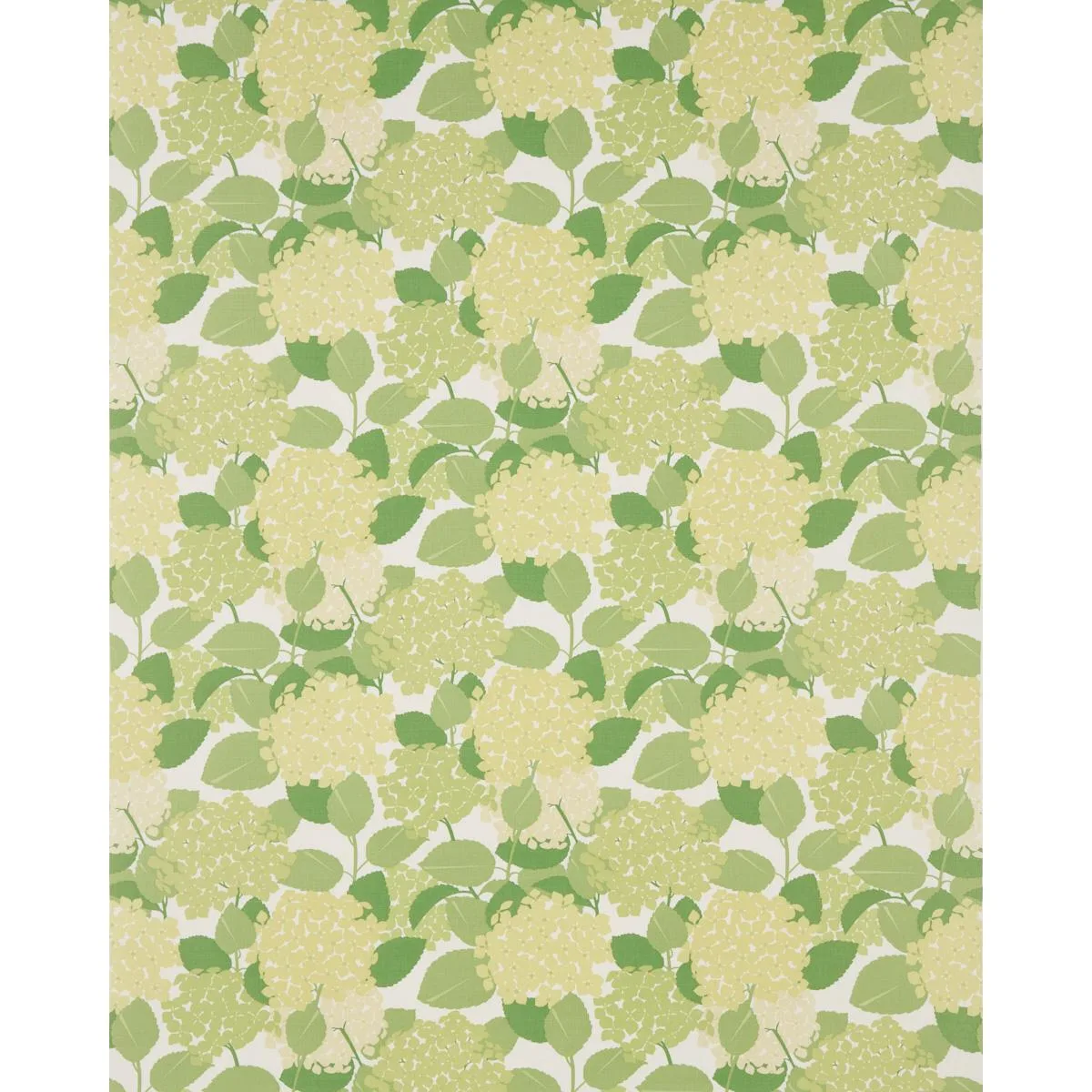 Schumacher 177584 Hydrangea Green fabric swatch
