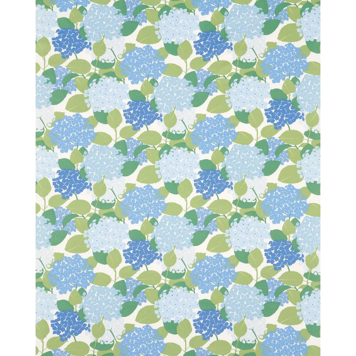 Schumacher 177583 Hydrangea Porcelain fabric swatch