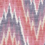Schumacher 73462 Ibiza Flamestitch Berry fabric swatch
