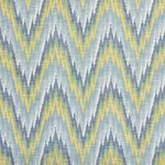 Schumacher 73460 Ibiza Flamestitch Pool fabric swatch