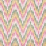 Schumacher 73461 Ibiza Flamestitch Spring fabric swatch