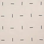 Schumacher 177911 Icehouse Hand Block Print Black & White fabric swatch