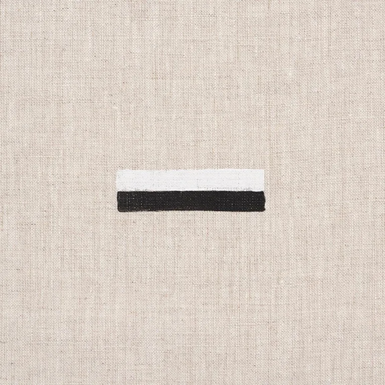 Schumacher 177911 Icehouse Hand Block Print Black & White fabric swatch