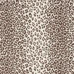 Schumacher 176450 Iconic Leopard Brown fabric swatch