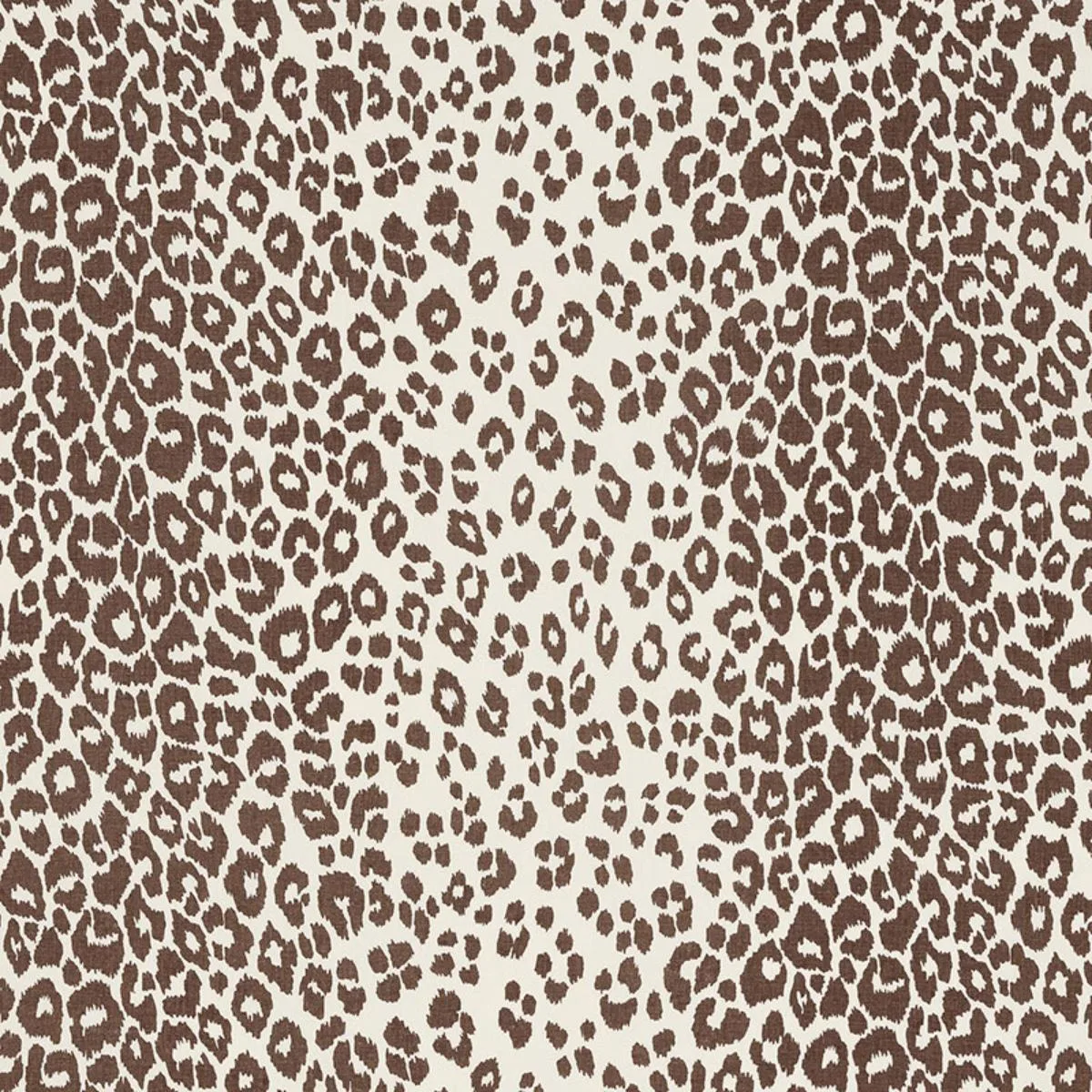 Schumacher 176450 Iconic Leopard Brown fabric swatch