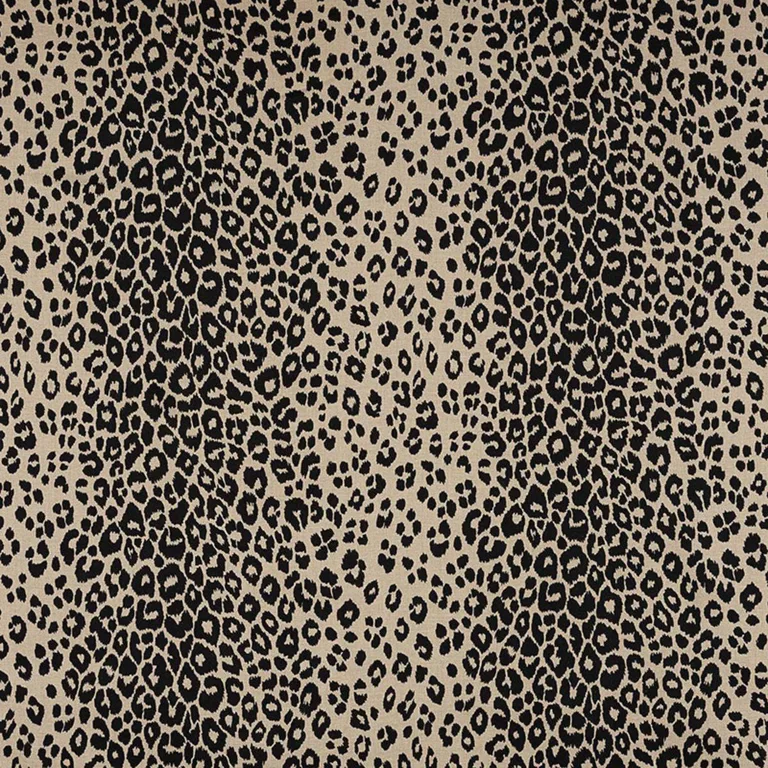 Schumacher 175725 Iconic Leopard Ebony/Natural fabric swatch
