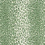 Schumacher 176452 Iconic Leopard Green fabric swatch