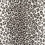 Schumacher 177324 Iconic Leopard Indoor/Outdoor Graphite fabric swatch
